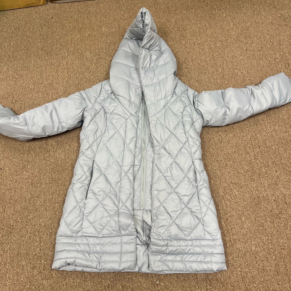 Jessica Simpson Silver Quilted Jacket